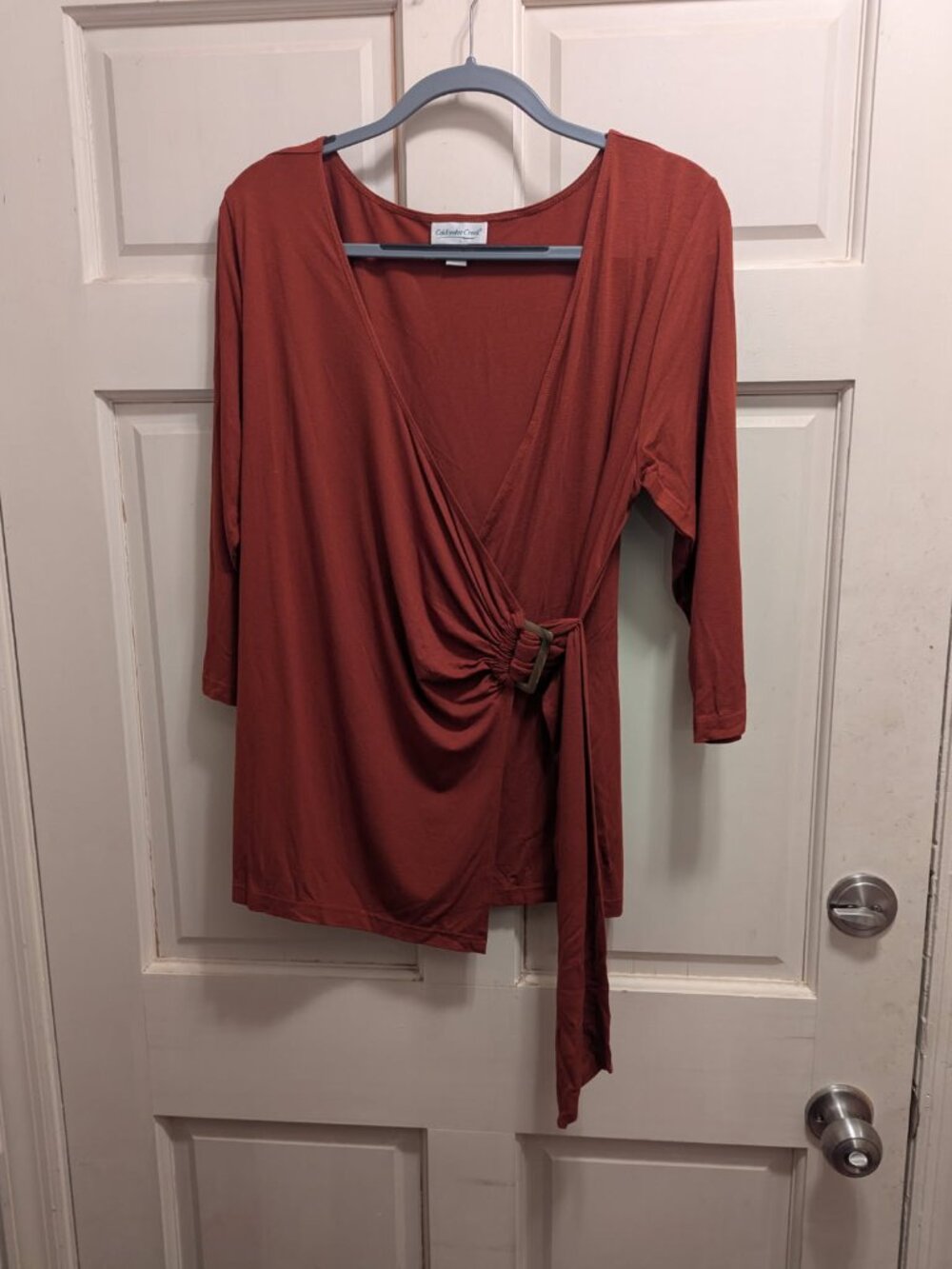 Top Coldwater Creek size medium 10-12 Rust color